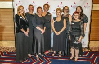 Guests seated at the Pink Glow Gala
